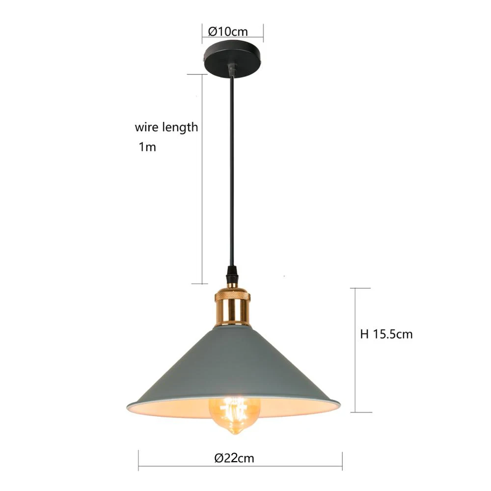 Modern Industrial Pendant Lights Vintage Pendant Lamp Retro Hanging Lampshade Lighting Restaurant /Bar/Coffee Shop