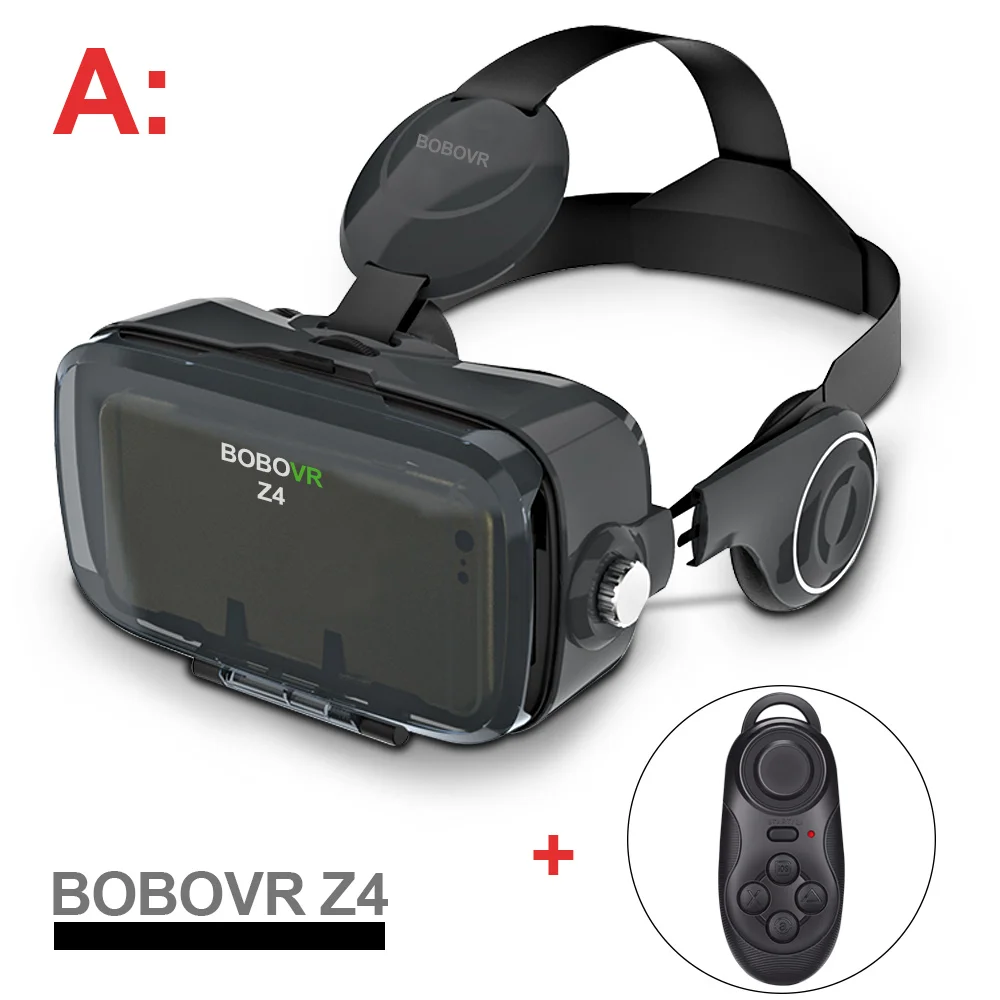 Bobovr z4 VR коробка Виртуальная реальность шлем очки 3D VR очки Мини Google картон VR коробка 2,0 BOBO VR для 4-6 'мобильного телефона - Цвет: A