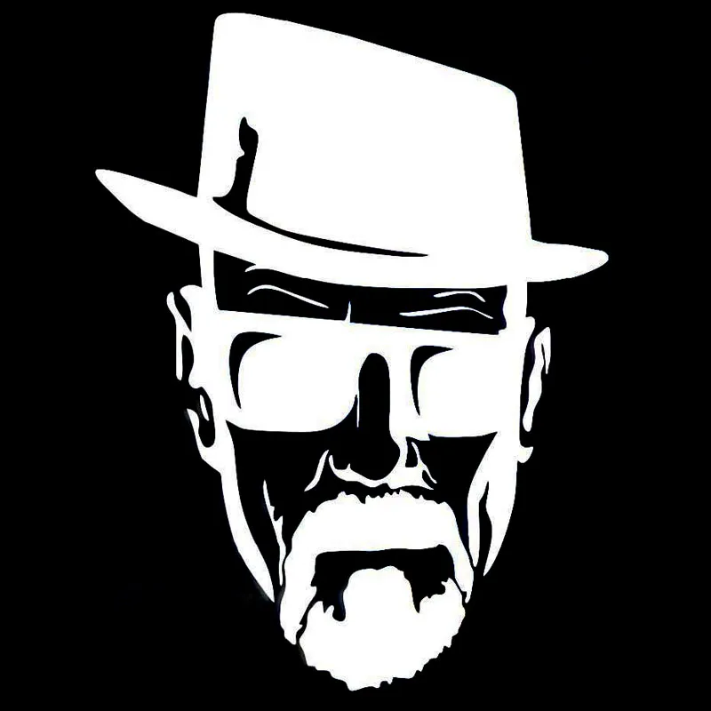 12 8 см * 16 9 Breaking Bad забавные наклейка автомобиля Стикеры черный/Серебряный винил S6
