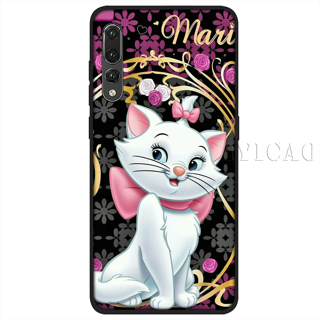IYICAO Мягкий силиконовый чехол Marie aristocrats cat для Huawei P30 P20 Pro P10 P9 P8 Lite Mini 2017 2016 2015 P smart Z