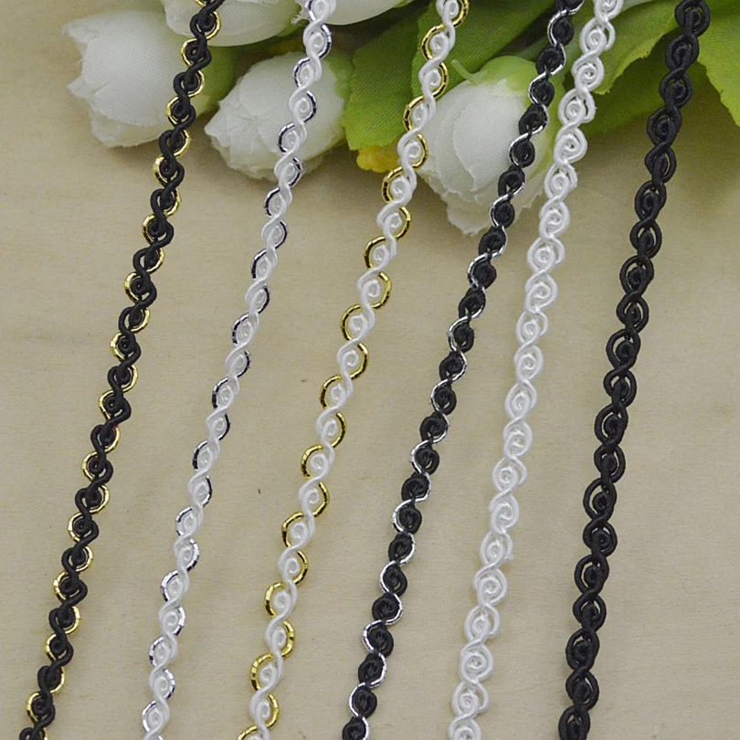 

100Metres Curtain Lamp Sofa Pillow Edge Tapestry Braid Lace Trim Ribbon Gold Fringe DIY Accessories For Sewing Cinta De Encaje