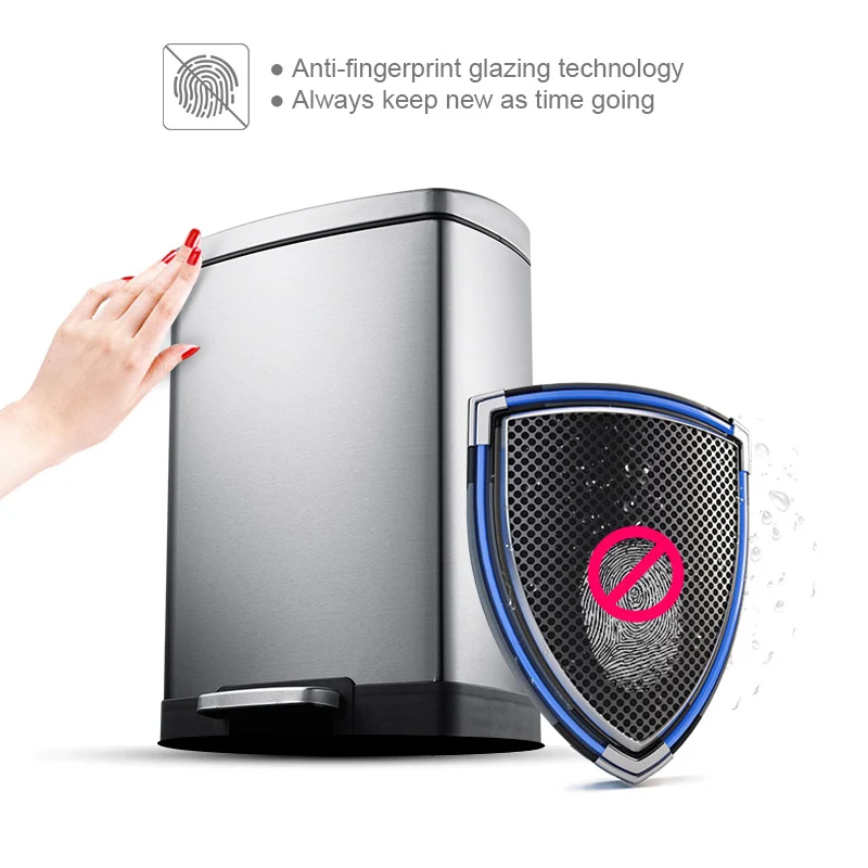 Mr. bin мусорный бак из нержавеющей стали педаль нажав свалку экологически