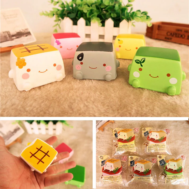 Kuutti Squishy новый милый Tofu Kawaii аниме японский фасоль Curd оригинальная упаковка