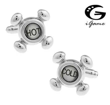 Men's Water Tap Cuff Links Copper Material COLD &amp HOT | Украшения и аксессуары