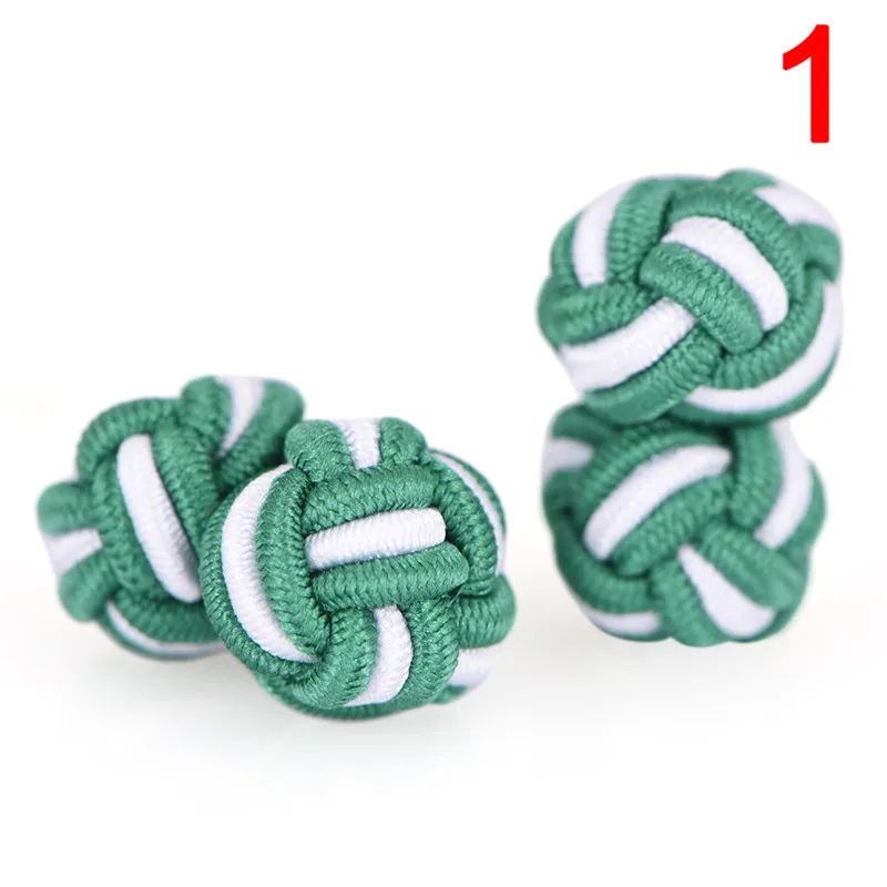 1 пара запонки для мужчин высокое качество шелковые свадьбы модные мужские