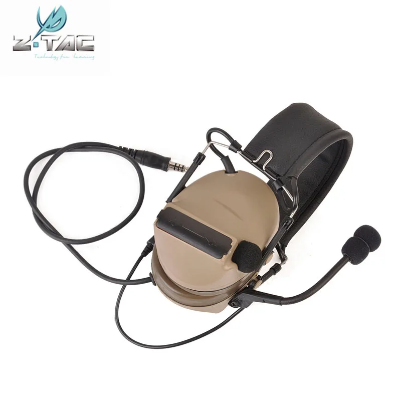 Военная гарнитура Z tactical softairpeltor Comtac ii с шумоподавлением для охоты разъемом U94 PTT