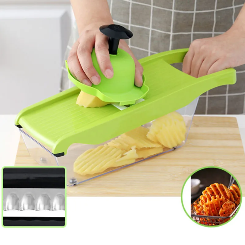 Резак для овощей с лезвием из нержавеющей стали ручная Овощечистка картофеля