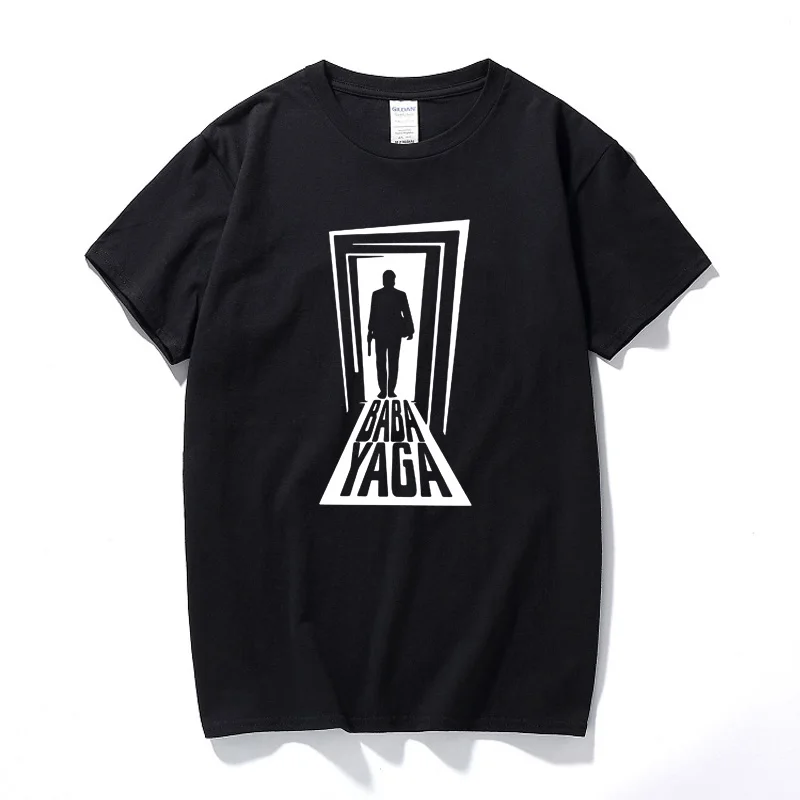 

New Summer Funny Baba Yaga Mens T Shirt Camisetas Hombre Cotton Short Sleeves T-shirt Streetwear Tops Camiseta Masculina