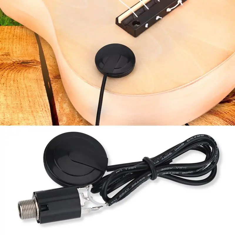 Acoustic Guitar Pickup Piezo Transducer For Violin Ukulele Mandolin | Спорт и развлечения