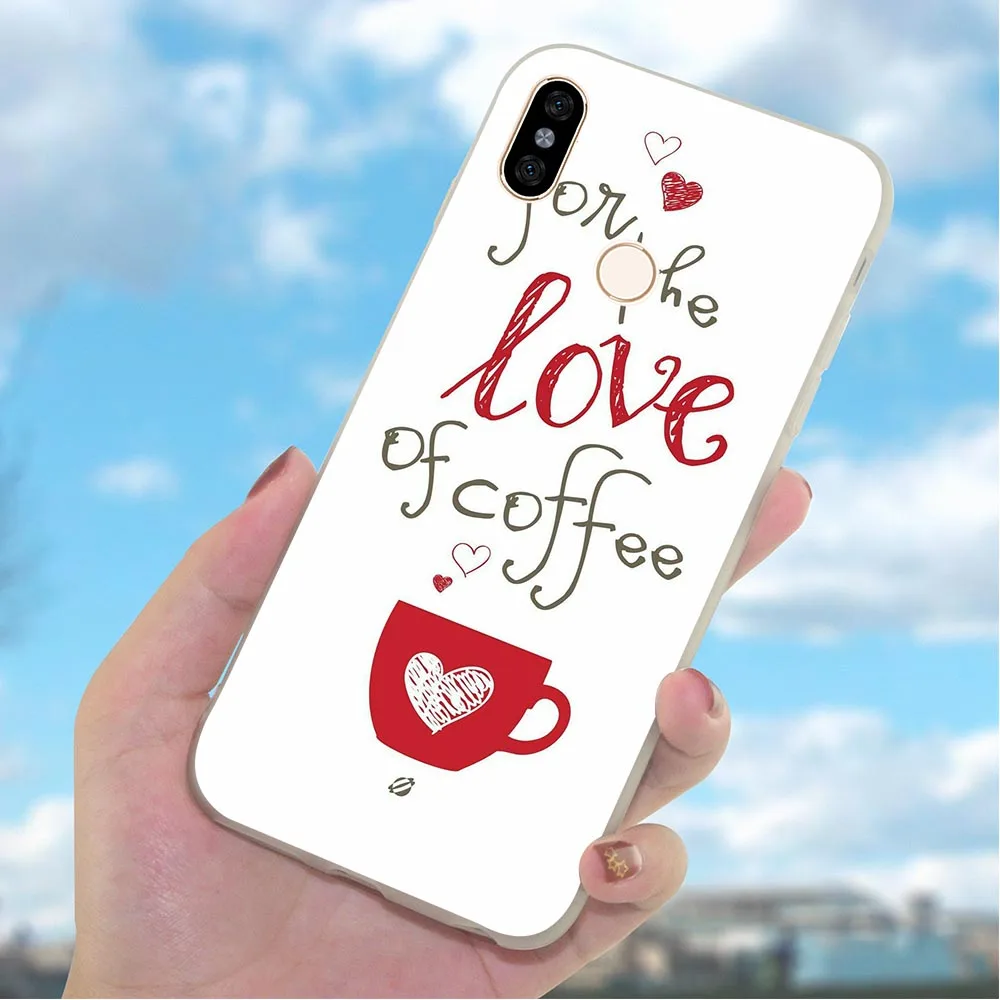 Мягкий чехол из ТПУ для телефона Redmi Note 7 Pro Coffee Wine 4X A2 A1 4A Plus 5A Prime 6A 6 5 Xiaomi Mi 9se 9 Lite