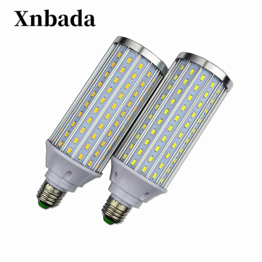 Светодиодная лампа E40 E27 светодиодная SMD 5730 210 светодиодов 50 Вт алюминиевая