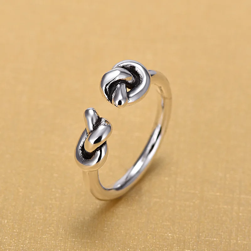 

Retro Vintage Silver Color Hand Open Finger Open Rings for Women Jewelry