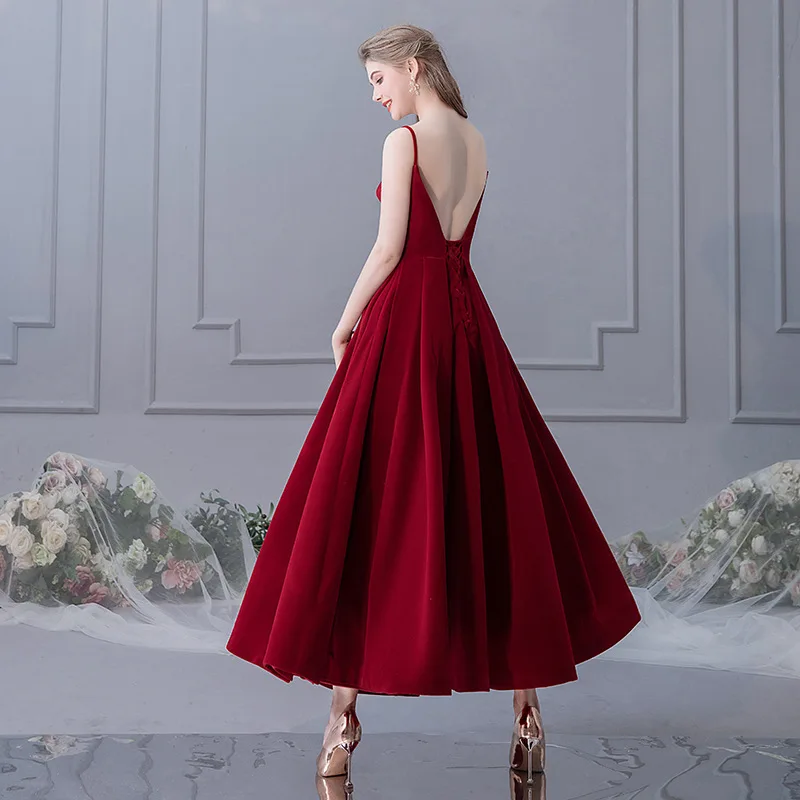 Винтажное атласное платье на бретельках со шнуровкой Vestidos De Festa Платье принцессы