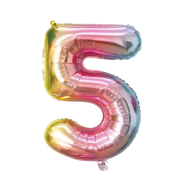 Фольгированные шары с градиентом 32 дюйма 0-9 цветов | Дом и сад