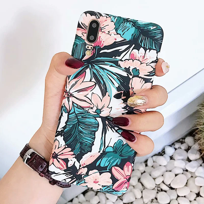 LISHE huawei P20 Pro удобный телефонный Футляр ретро цветок цветочные листья растений