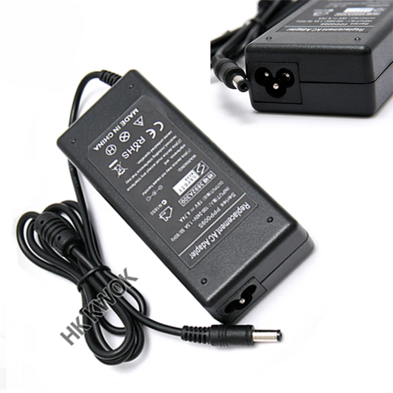 

Free Shipping 8pcs/lot AC Adapter 19V 4.74A 5.5*2.5mm 90W Power Supply Laptop Charger For asus F3 L5 M50 P80 U3 W3 L3 K40 Series