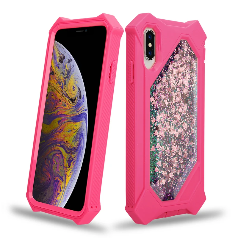 Грандевер зыбучий песок чехол для iPhone 7 Xs Max 6 8 Plus жесткий iphone X XR Блестящий с