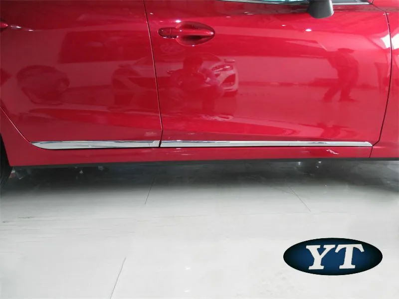 Авто Боковая дверь формовочная Накладка для mazda 3, ABS авто аксессуары