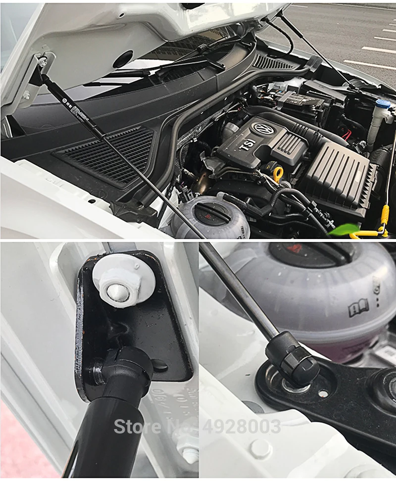 Для VW T-Roc Troc капот автомобиля капот Лифт газовый Пневматический Амортизатор Кронштейн стойки бар Лифт Поддержка стержень автомобильные аксессуары