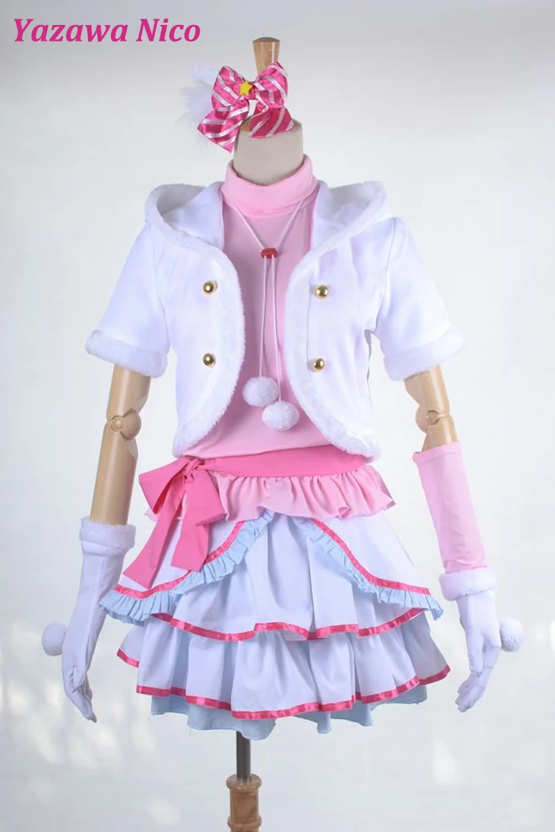 Аниме Love Live Snow Halation косплей костюмы Хэллоуин Карнавальная форма женская зимняя