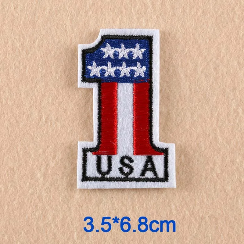 Номер США 76 Америка 1 23 нашивка для одежды с вышивкой утюга в стиле панк | Дом и сад