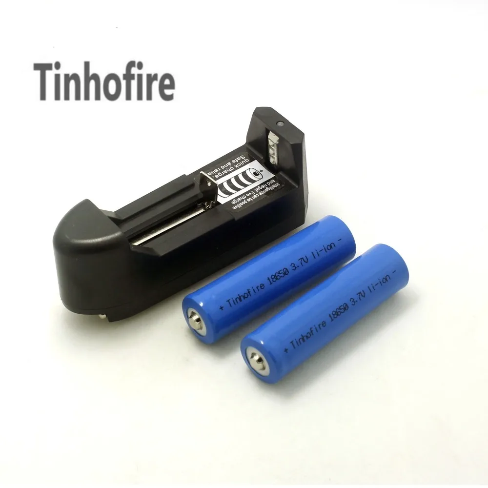 Tinhofire 2 шт. 18650 3 7 в 1500 мач перезаряжаемая батарея с универсальным зарядным