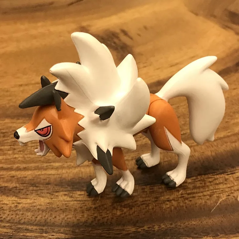TAKARA TOMY POKEMON 3 вида стилей дневной/Ночной Lycanroc фигурка модель игрушки модель украшение комнаты