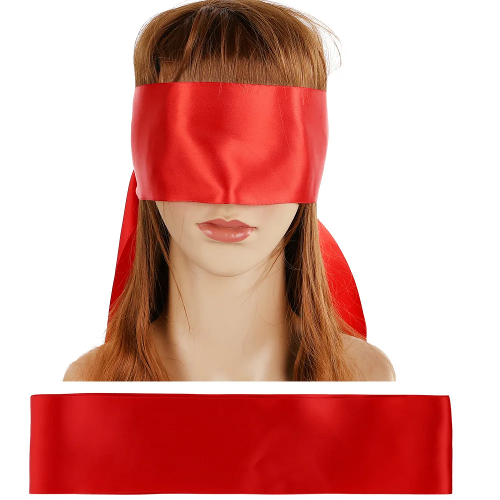 Повязка на глаза атласная забавная двухсторонняя маска для взрослых пар