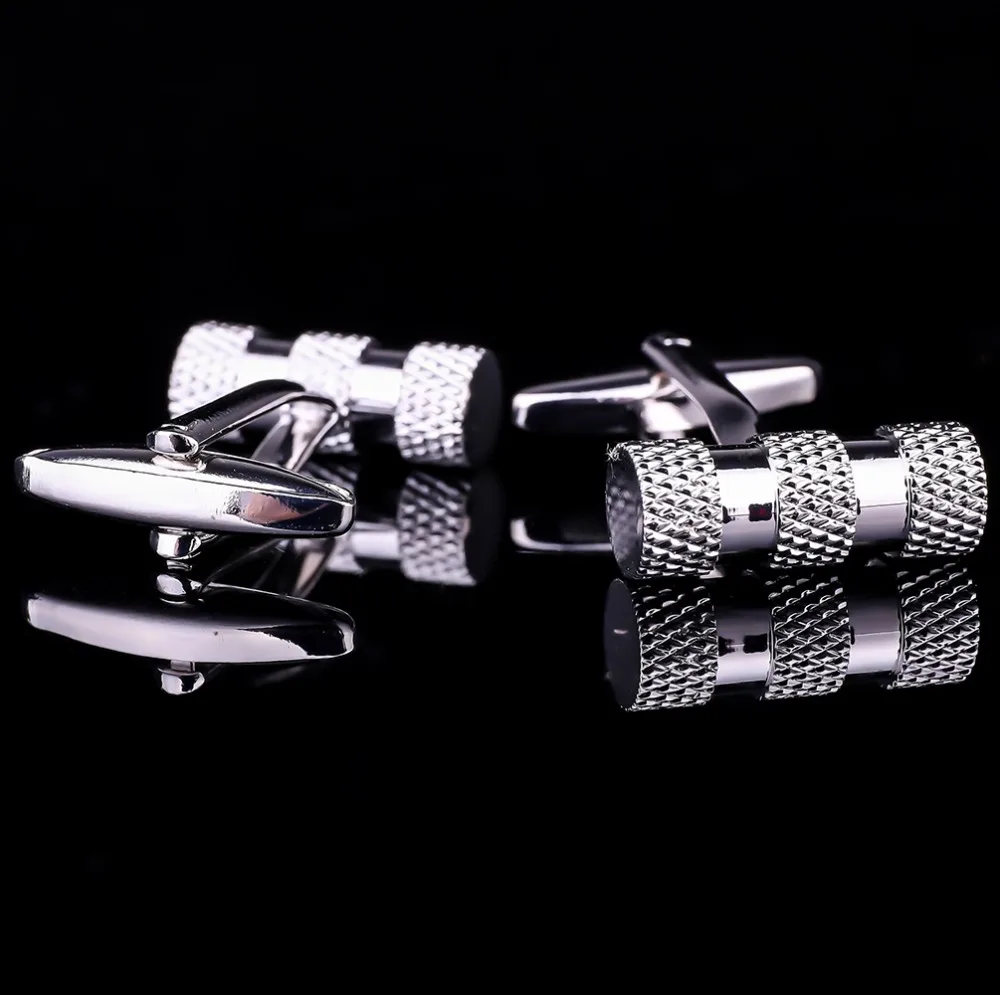Best sell high quality hammer cufflinks for mens silver metal cylindrical luxury brand French button cuff links party wedding | Украшения и