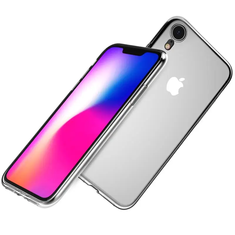 Чехол для iPhone XR прозрачный мягкий чехол из ТПУ телефона защитный X R XS MAX 5s 5 6 7 8 Plus