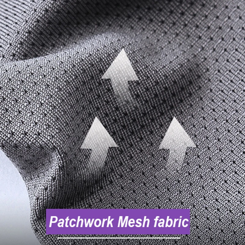 Быстросохнущие футболки для бега мужские сетчатые лоскутные компрессионная