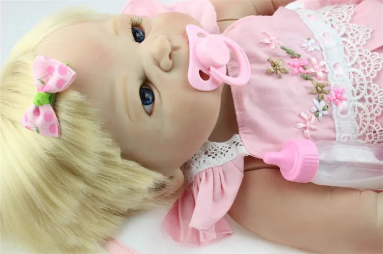 22 дюйма Reborn Baby Doll виниловая силиконовая детская кукла реалистичные игрушки для