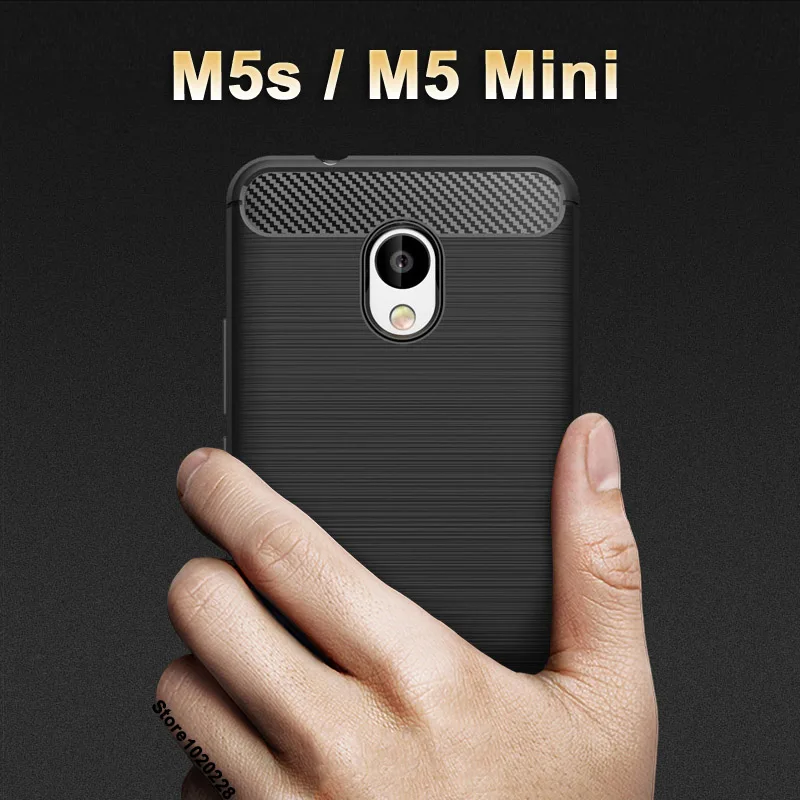 Meizu m5 s Чехол Wiredrawing чехол TPU для m5s крышка из углеродного волокна Стиль 5S телефона m