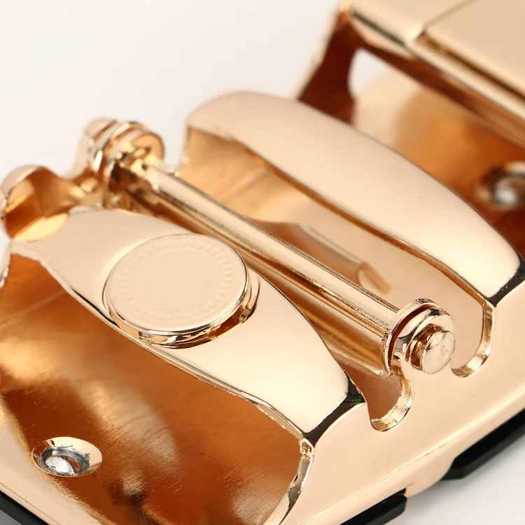 Fashion Brand Cowskin belt Genuine leather men alloy Luxury jaguar belt business 3.5cm belts for men