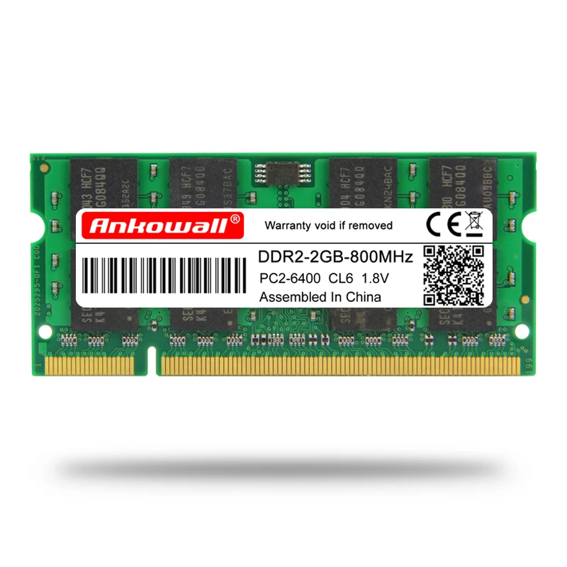 Ankowall ddr2 ОЗУ 2 Гб памяти для ноутбука ноутбук 800 667 МГц 200pin 1 8 В пожизненная