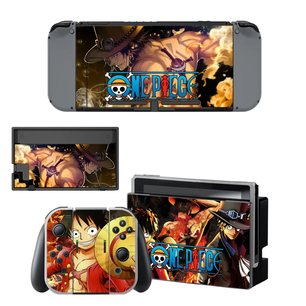 Аниме One Piece Luffy Skin Sticker Decal для консоли Nintendo Switch и контроллера NS Protector Cover Sticker|decal skin