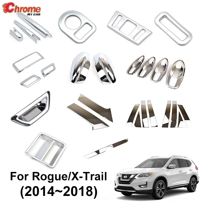 Хромированное боковое зеркало для Nissan Rogue X Trail T32 2014 2015 2016 2017 2018|Хромирование| |