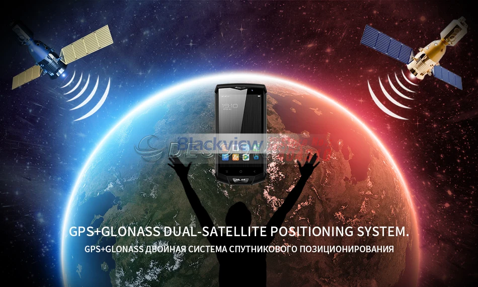 Blackview BV8000 Pro мобильный телефон IP68 Водонепроницаемый Android 7,0 5," FHD MTK6757 Восьмиядерный 6 ГБ+ 64 ГБ 16 МП боковой сенсорный NFC Смартфон