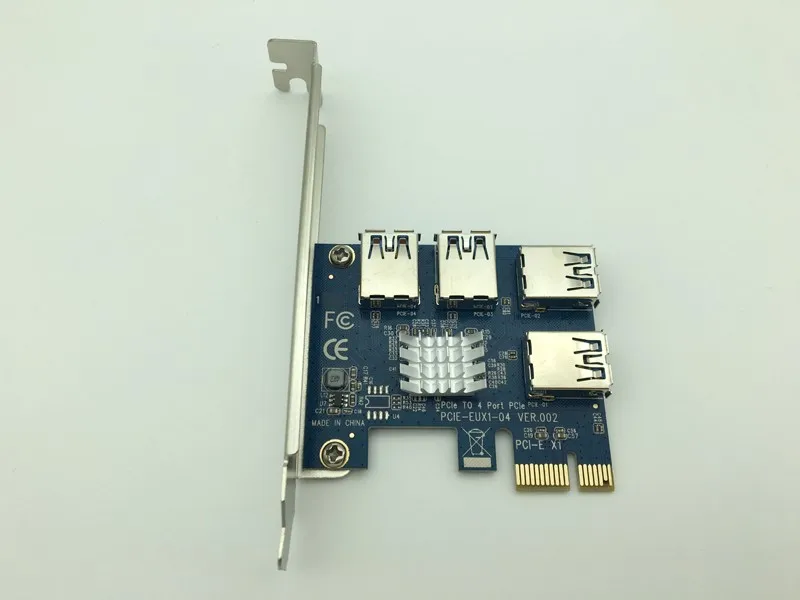 10 шт. USB 3 0 4-портовая переходная карта PCI-Express хост-контроллер адаптер для