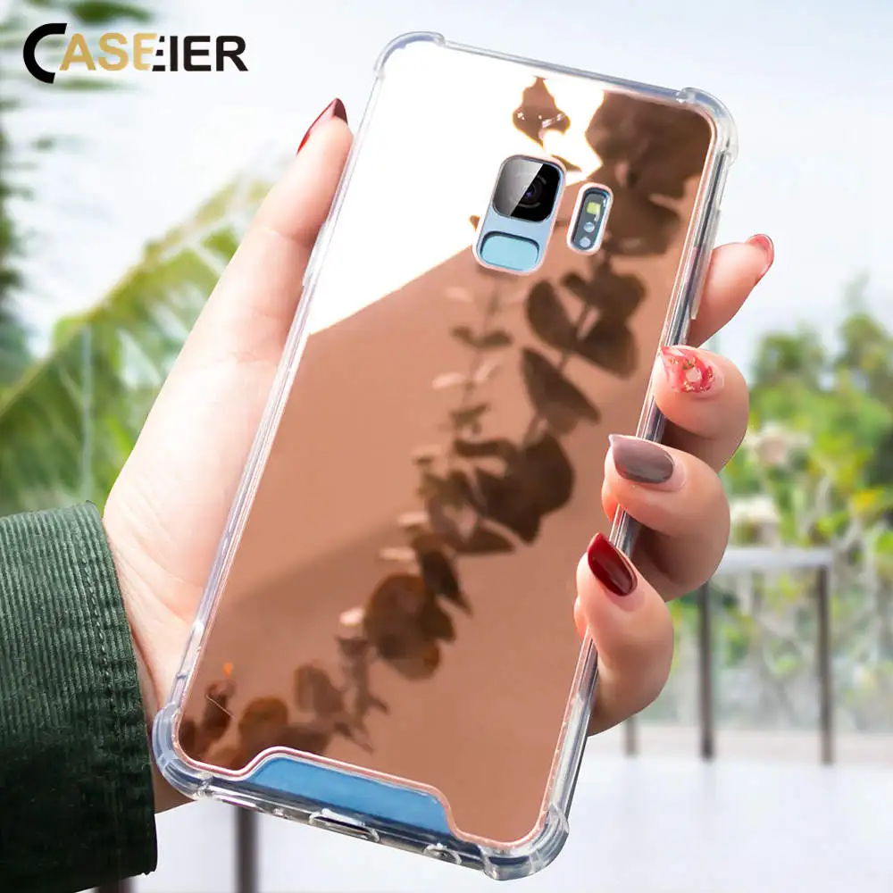 Caseier Зеркало чехол для samsung Note 8 9 качества зеркальный протектор Galaxy S10 S10E S8 S9 Plus на самсунг S9|Чехлы-накладки| |