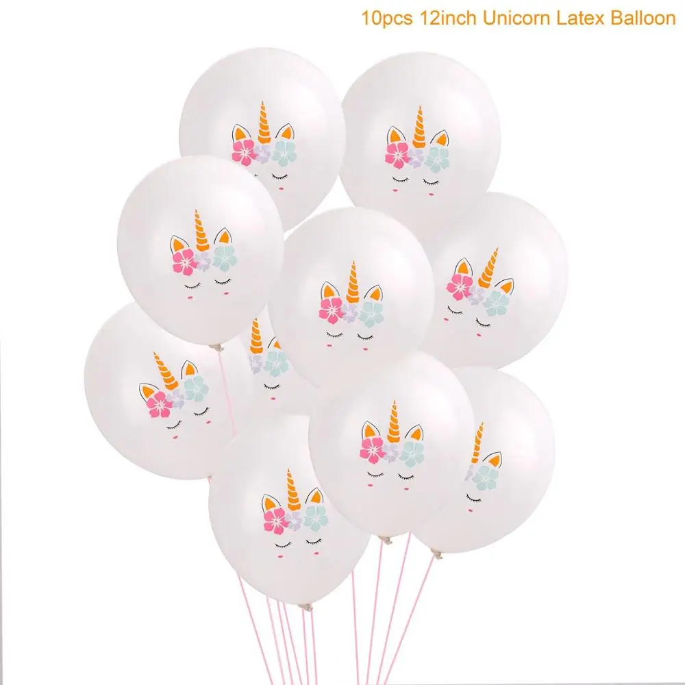 Unicorn balloon 9 Воздушные шары в виде единорога Staraise, розовые латексные вечерние шары в виде единорога, украшения в виде единорога на день рождения, Детские сувениры - Цвет: Unicorn balloon 9