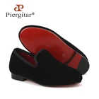 Piergitar2018; детские бархатные туфли ручной работы; Детские Лоферы для вечеринки и свадьбы; яркие бархатные туфли на выбор; детская обувь для банкета