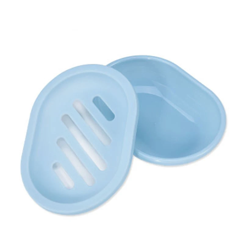 4 Colors Plastic Soap Dish Bathroom Draining Holder Non-slip Box Tray Sponge Kitchen Tool | Дом и сад