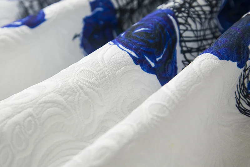 

U-SWEAR 2020 New Arrival Kid Flower Girl Dresses O-Neck Sleeveless Blue Enchantress Print A-line Girl Pageant Dresses Vestidos