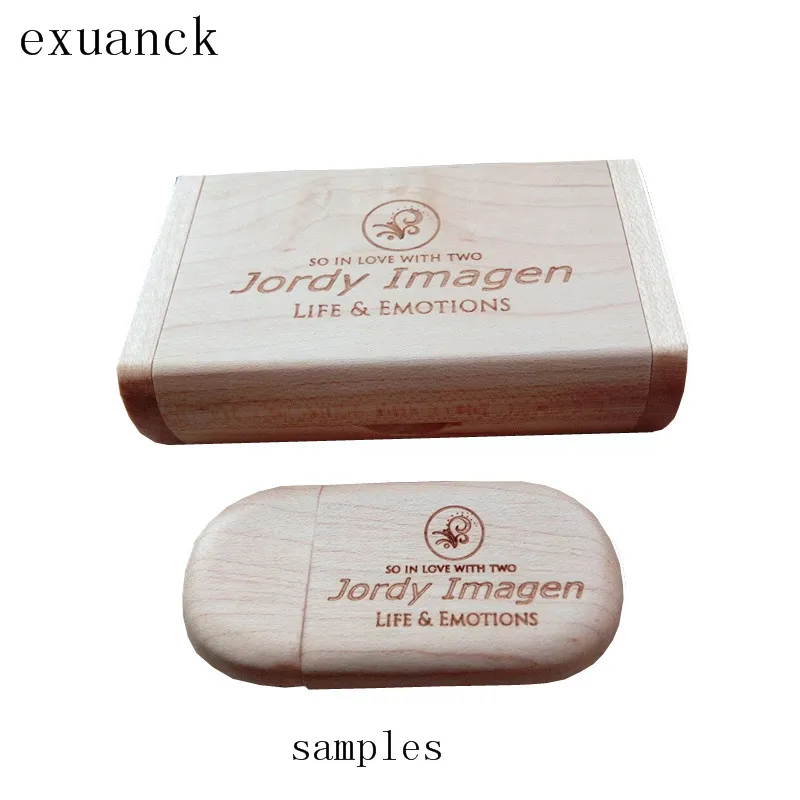 Exuanck usb флешки действительное качество изображения 4 32G Натуральные Деревянные USB 2
