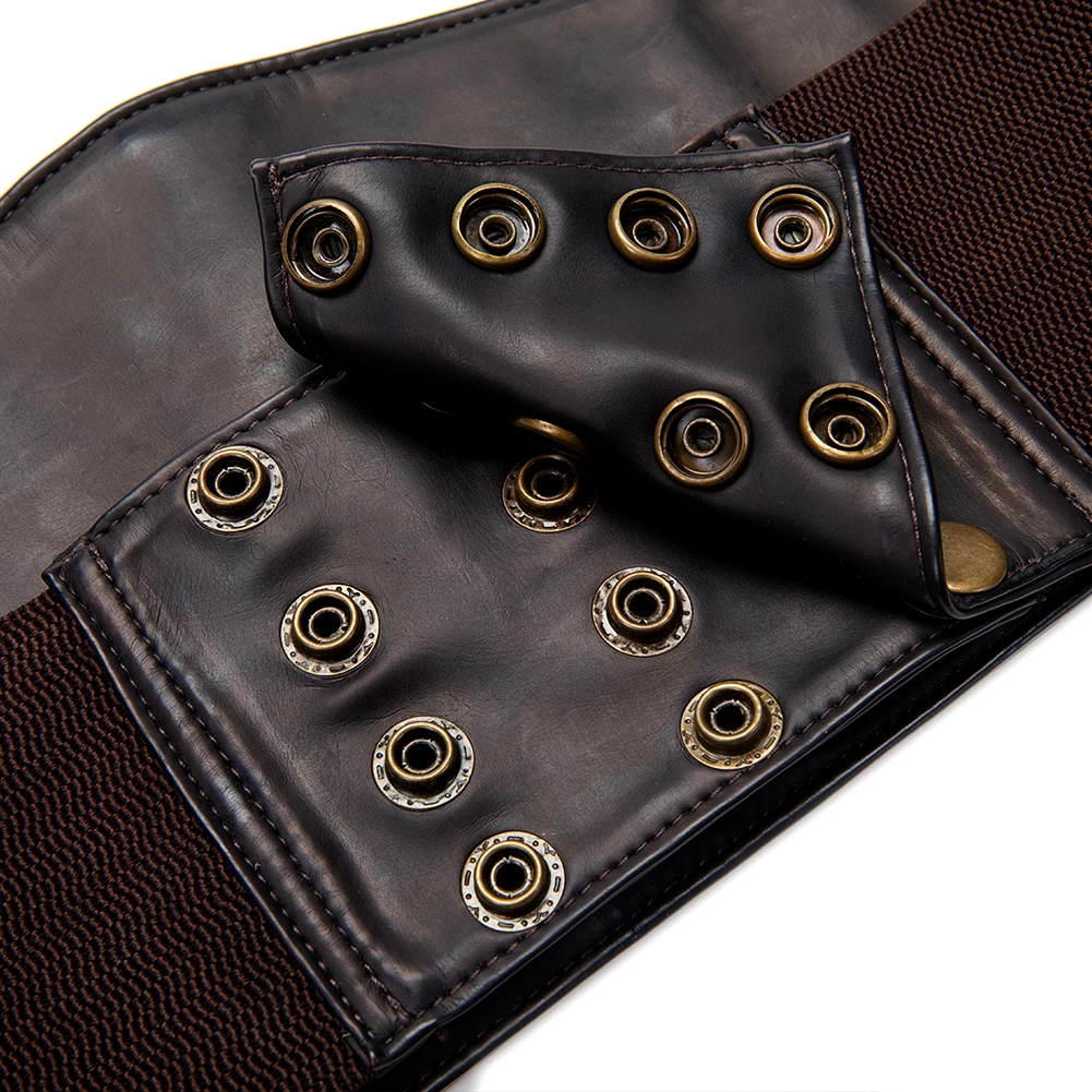 Gear Duke модные ремни женские готические стимпанк Cincher на шнуровке пояс винтажный пояс классический широкий эластичный пояс