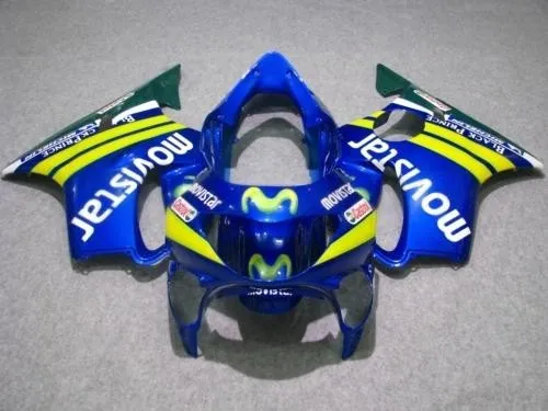 

Injection mold Fairing kit For CBR600F4 99 00 CBR600 F4 CBR 600 F4 1999 2000 Yellow blue Fairings set od5
