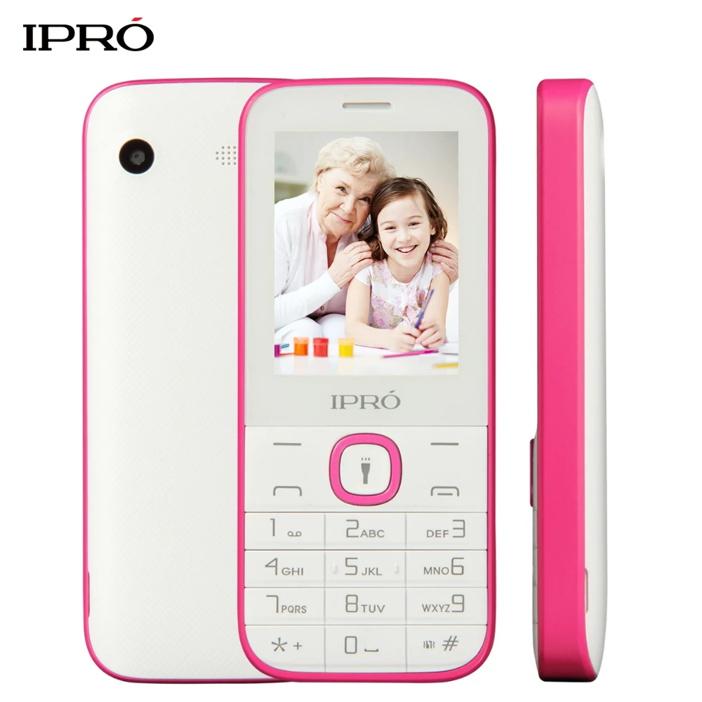 Оригинальный ipro I324F 2.4 дюймов Кнопка разблокировать мобильный телефон 1000 мАч dual sim