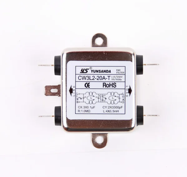 Мощность фильтр CW3L2 10A/6A/3A/20A T двухполюсный вставить Тип|Пневматические