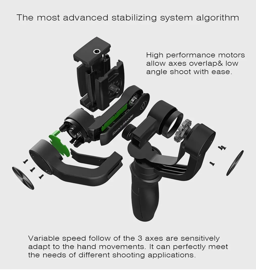 Hohem iSteady мобильный 3 осевой Ручной Стабилизатор для экшн камеры Gopro sjcam iPhone SamsungPK
